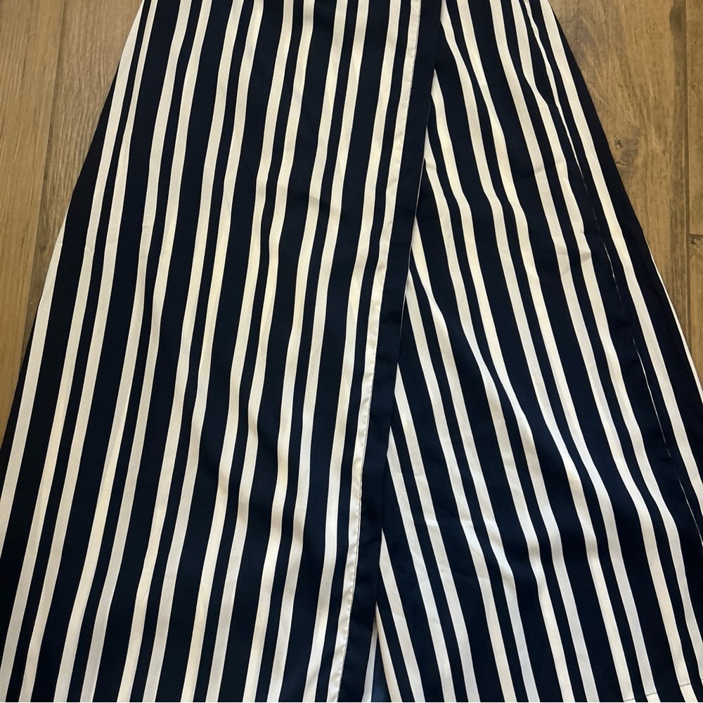 Zara Navy and White Striped Pants - Picture 6 of 14